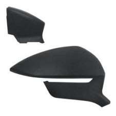 CUBIERTA DEL ESPEJO DE PUERTA NEGRA TEXTURADA