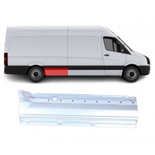 ESQUINA DEL GUARDABARROS TRASERO (PARTE DELANTERA) NEUMÁTICOS SIMPLES-CAJA MEDIANA (4489 mm)