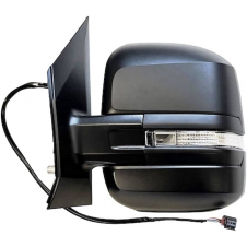 ESPEJO DE PUERTA ELÉCTRICO, CALEFACCIONADO Y PLEGABLE (BRAZO CORTO) (INTERMITENTE /ANTENA/ PUNTO CIEGO) (13 PINES) (CALIDAD A) (VIDRIO CONVEXO)