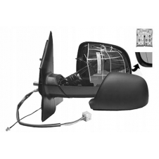 RETROVISOR ELECTRICO CALEFACTABLE IMPRIMADO (CON ANTENA AM/FM) (6 PINES) (CALIDAD A) (ASFERICO)