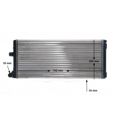 RADIADOR 1.9 DIÉSEL (+ A/C) (700x306x38) (NRF)