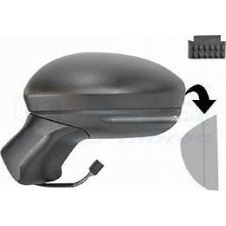 RETROVISOR ELÉCTRICO CALEFACTABLE NEGRO (CON INTERMITENTE) (ALTA CALIDAD) (7pin) (CRISTAL ASFERICO)