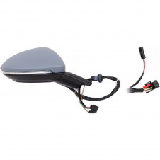 RETROVISOR ELECTRICO CALEFACTABLE PLEGABLE IMPRIMADO (INTERMITENTE/LUZ DE SUELO/PUNTO CIEGO/MEMORIA) (13+2 PINES) (CONVEXO)
