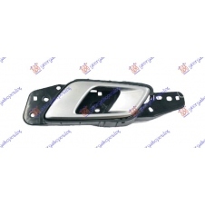 MANETA DE PUERTA DELANTERA INTERIOR PLATEADA/NEGRA