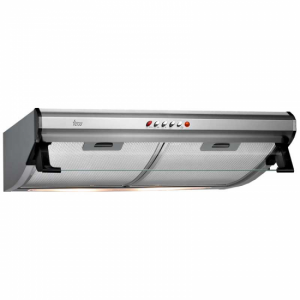 Campana tradicional Teka C 6310, motor único, 60 cm, 3 velocidades, 235 m3/h, válvula anti-retorno, lámparas halógenas, 49dB, clase E, ref. 40461540, inox antihuellas