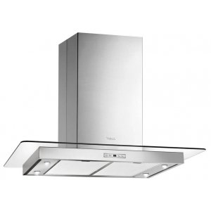 Campana de isla Teka DG3 985 Isla, motor blindado, doble turbina, 90 cm, 3 velocidades + intensivo, 796 m3/h, 66dB, clase A, válvula antirretorno, 4 lámparas LED, cristal reforzado, Ref: 40485150, inox y cristal