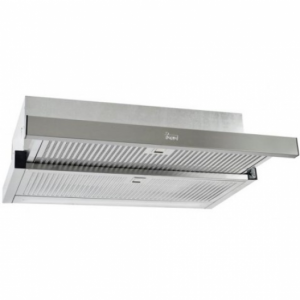 Campana tradicional Teka CNL 6815 PLUS, motor blindado, doble turbina, 60 cm, 5 velocidades, 730 m3/h, 53dB, clase A, válvula antirretorno, barra luz LED, ref. 40436840, inox