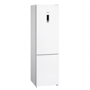 Frigorífico combi Siemens KG39NXWEA, 203 x 60 x 66 cm, No Frost, clase E, 39dB, hyperFresh, zona 0ºC, reversible, display, luz LED, blanco
