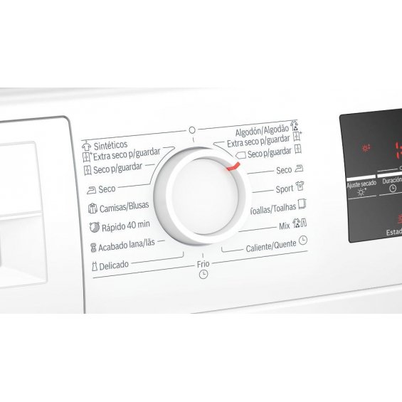 Secadora con bomba de calor Bosch WTR87641ES, 8 kg, clase C, 97 kWh/100 ciclos, 64 dB, AutoDry, Express 40 min, blanco - imagen 4