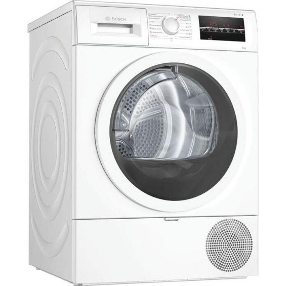 Secadora con bomba de calor Bosch WTR87641ES, 8 kg, clase C, 97 kWh/100 ciclos, 64 dB, AutoDry, Express 40 min, blanco