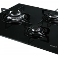 Placa de gas butano Cata CIB 6021 BK, 3 zonas, 59 cm, Cristal Gas, 6250W, quemador y parrillas esmaltadas, autoencendido, válvula de seguridad, ref: 08068402, color negro - imagen 5