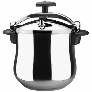 Olla a presión Magefesa Star Bombeada, 8 litros, rápida, Ref. 01OPSTABO08, inox