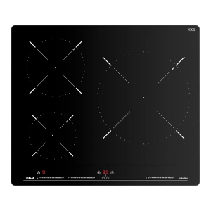 Placa inducción Teka IBC 63010 MSS, 3 zonas, Touch Control, Multislider, zona grande 28 cm, 5900W, cristal negro