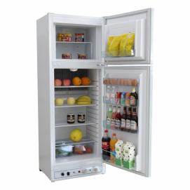 Frigorífico de gas Butsir Elegance 225, 163 x 60 x 57 cm, de 213 litros, frigo mixto gas y eléctrico, Butano y Propano, frigorífico de 2 puertas,...