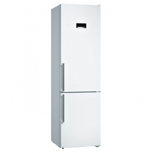 Frigorífico combi Bosch KGN39XWDP, 203 x 60 x 66 cm, No Frost, clase D, 191 kWh año, 36dB, 368 litros, cajón VitaFresh, Inverter, reversible, display, blanco