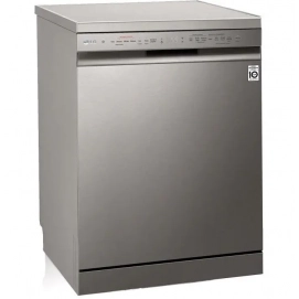 Lavavajillas LG DF365FPS, QuadWash, 60 cm, 14 servicios, clase B, 65 kWh/100 ciclos, 43dB, 3ª bandeja, media carga, Vapor, 10 programas, Inverter,...