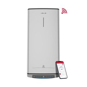 Termo eléctrico Ariston Velis Tech Dry Wifi 50 litros, multiposición, clase B, ref: 3100924, blanco