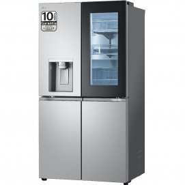 LG – Frigorifico americano LG Total No Frost, 179,2 cm, 638 l, InstaView, Con dispensador, Inox – GMG960MBEE.