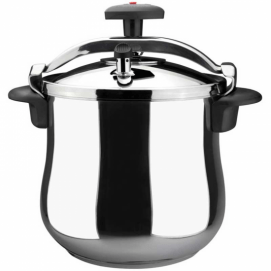 Olla a presión Magefesa Star Bombeada, 10 litros, rápida, Ref. 01OPSTABO10, inox