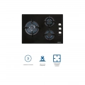 Placa de gas Cata CCI 5003 BK, 3 zonas, Cristal Gas, 6250W, ref. 08041505, cristal negro - imagen 4