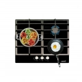 Placa de gas butano Cata LCIB 6021 BK, 3 zonas, Cristal Gas, 6250W, ref. 08068403, cristal negro - imagen 2