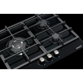 Placa de gas butano Cata LCIB 6021 BK, 3 zonas, Cristal Gas, 6250W, ref. 08068403, cristal negro - imagen 5