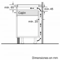 Placa de inducción Balay 3EB864FR, 3 zonas, 4600W, biselada, zona grande 24 cm, 17 niveles, cristal negro - imagen 10