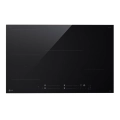Placa de inducción LG CBIZ2435B, 4 zonas, 2 Flex inducción, 7400W, 15 niveles + Boost, zona gigante 28 cm, WiFi, cristal negro