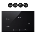 Placa de inducción LG CBIZ2435B, 4 zonas, 2 Flex inducción, 7400W, 15 niveles + Boost, zona gigante 28 cm, WiFi, cristal negro - imagen 3