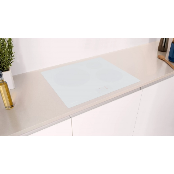 Placa de inducción Balay 3EB965WR, 3 zonas, zona gigante 28 cm, 7400W, 17 niveles, cristal blanco - imagen 5