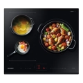 Placa de inducción Samsung NZ63B5046GK/U1, 3 zonas Flex inducción, 7400W, zona grande 28 cm, WiFi, cristal negro - imagen 2