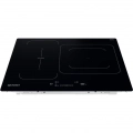Placa de inducción Indesit IB 44Q60 NE, 3 zonas, zona puente, 7200W, 9 niveles + Booster, cristal negro - imagen 2