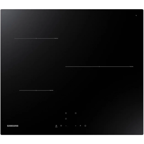 Placa de inducción Samsung NZ63T3706A1/UR, 3 zonas, zona gigante 28 cm, 7200W, 9 niveles + Booster, cristal blanco - imagen 2