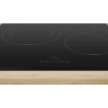 Placa de inducción Bosch PUJ631BB5E, 3 zonas, zona grande 28 cm, 4600W, 17 niveles, cristal negro - imagen 3