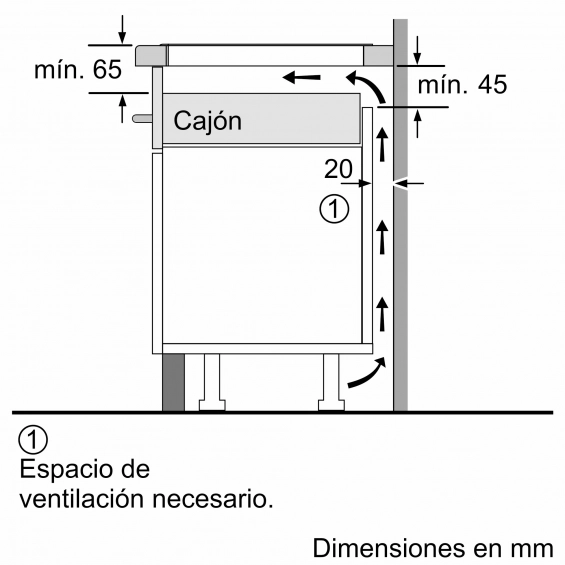 Placa de inducción Siemens EH631BJB6E, 3 zonas, 7400W, zona grande 28 cm, cristal negro - imagen 9
