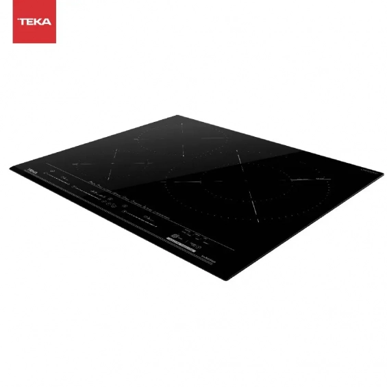Placa de inducción Teka MestrePaeller IZC 63632 MPT BK, 3 zonas, zona gigante 32 cm, 7200W, ref. 112500055, cristal negro - imagen 3