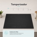 Placa de inducción Candy CIDD633C, Serie Idea, 3 zonas, zona gigante 32 cm, 7600W, conectividad App hOn, cristal negro - imagen 4