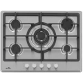Placa de gas butano Artica AXG7050, 5 zonas, 70 cm, 10750W, Wok, parrilla forja, autoencendido, inox