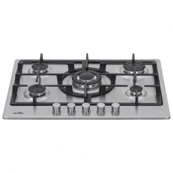 Placa de gas butano Artica AXG7050, 5 zonas, 70 cm, 10750W, Wok, parrilla forja, autoencendido, inox - imagen 7