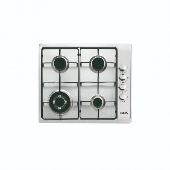 Placa de gas butano y natural Cata GI 6031 X, 4 zonas, 8000W, mandos laterales, ref. 08066011, inox - imagen 2
