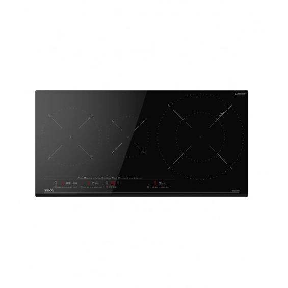 Placa de inducción Teka IZC 83620 MST, 3 zonas, zona paellera XL, 7200W, zona gigante 32 cm, 8 funciones, ref. 112500039, cristal negro - imagen 2