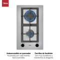 Placa modular de gas butano y natural Teka EFX 30.1 2G AI AL CI, 2 zonas, 3800W, autoencendido, ref: 112610047, inox - imagen 2