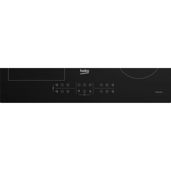 Placa de inducción Beko HII 64200 FMT, 4 zonas IndyFlex inducción, 7200W, zona grande 21 cm, cristal negro - imagen 5