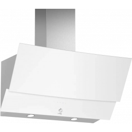 Campana decorativa de pared inclinada Balay 3BC585GB, 80 cm, 629 m3/h, clase C, 3 velocidades, 67dB, cristal blanco