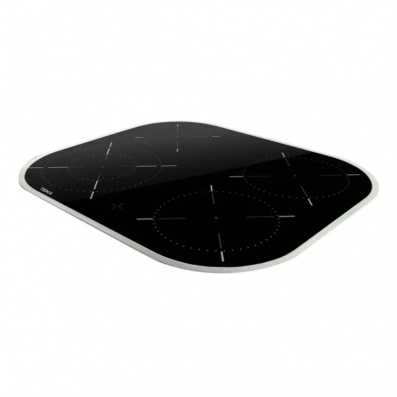 Placa vitrocerámica polivalente Teka TCC 6400 PLV, 4 zonas, 6900W, ref. 112550018, marco inox, cristal negro - imagen 5