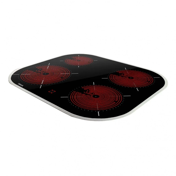Placa vitrocerámica polivalente Teka TCC 6400 PLV, 4 zonas, 6900W, ref. 112550018, marco inox, cristal negro - imagen 4