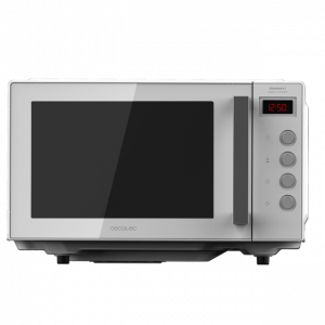 Microondas de superficie Cecotec GrandHeat 2000 Flatbed White, sin plato, 20 litros, 700W, temporizador, interior cerámico, blanco
