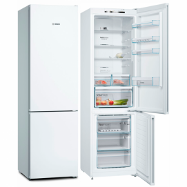 Frigorífico combi Bosch KGN39VW4A, Serie 4, 203 x 60 x 66 cm, No Frost, 366 litros, iluminación LED, 36dB, clase A+++, blanco