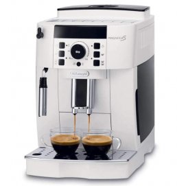 Cafetera Delonghi ECAM21.117.W, Magnifica S, Superautomática, 1450W, 15 Bar, 13 configuraciones, sistema Capuccino, blanco