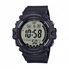 Reloj Casio Collection hombre AE-1500WH-1AVEF, hora dual, batería larga duración, resistente agua 10 bares, negro